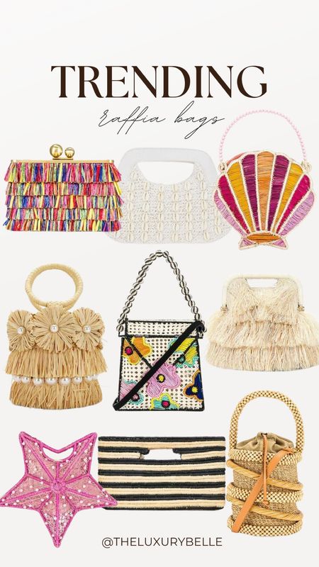 TRENDING: raffia bags! 

#LTKSeasonal #LTKstyletip #LTKitbag