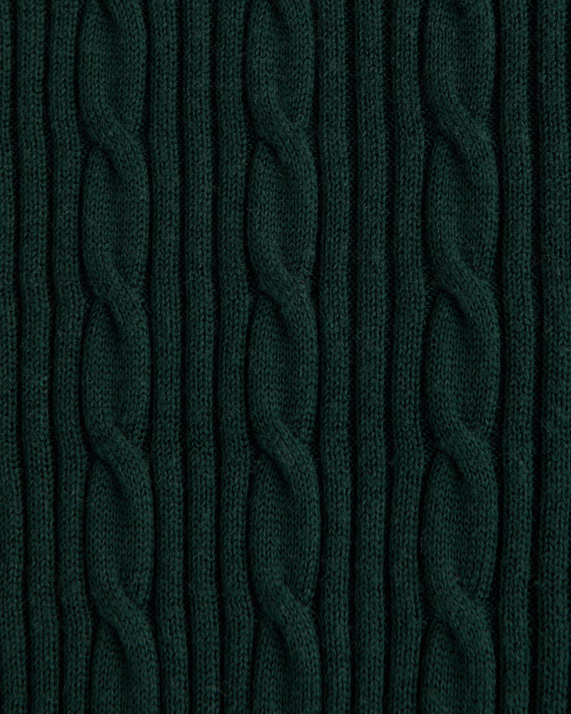 Merino Wool-Blend Cable Crew Sweater | Abercrombie & Fitch (US)