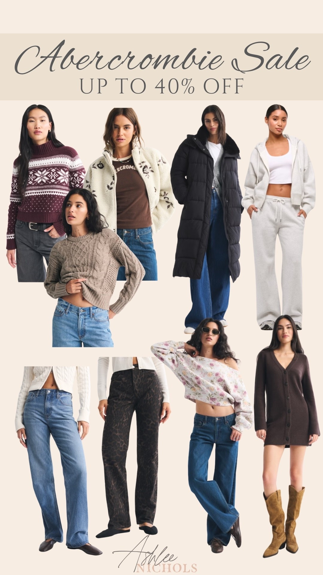 Up to 40% off Abercrombie sale!

Winter sweater, Sherpa jacket, winter coat, matching set, sweater
Dress 

#LTKSeasonal #LTKSaleAlert #LTKHoliday