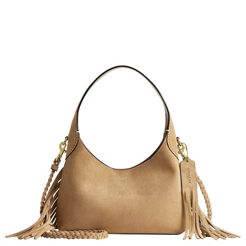 Coach Brooklyn Shoulder Bag 23 with Fringe, B4/Sand | Amazon (US)