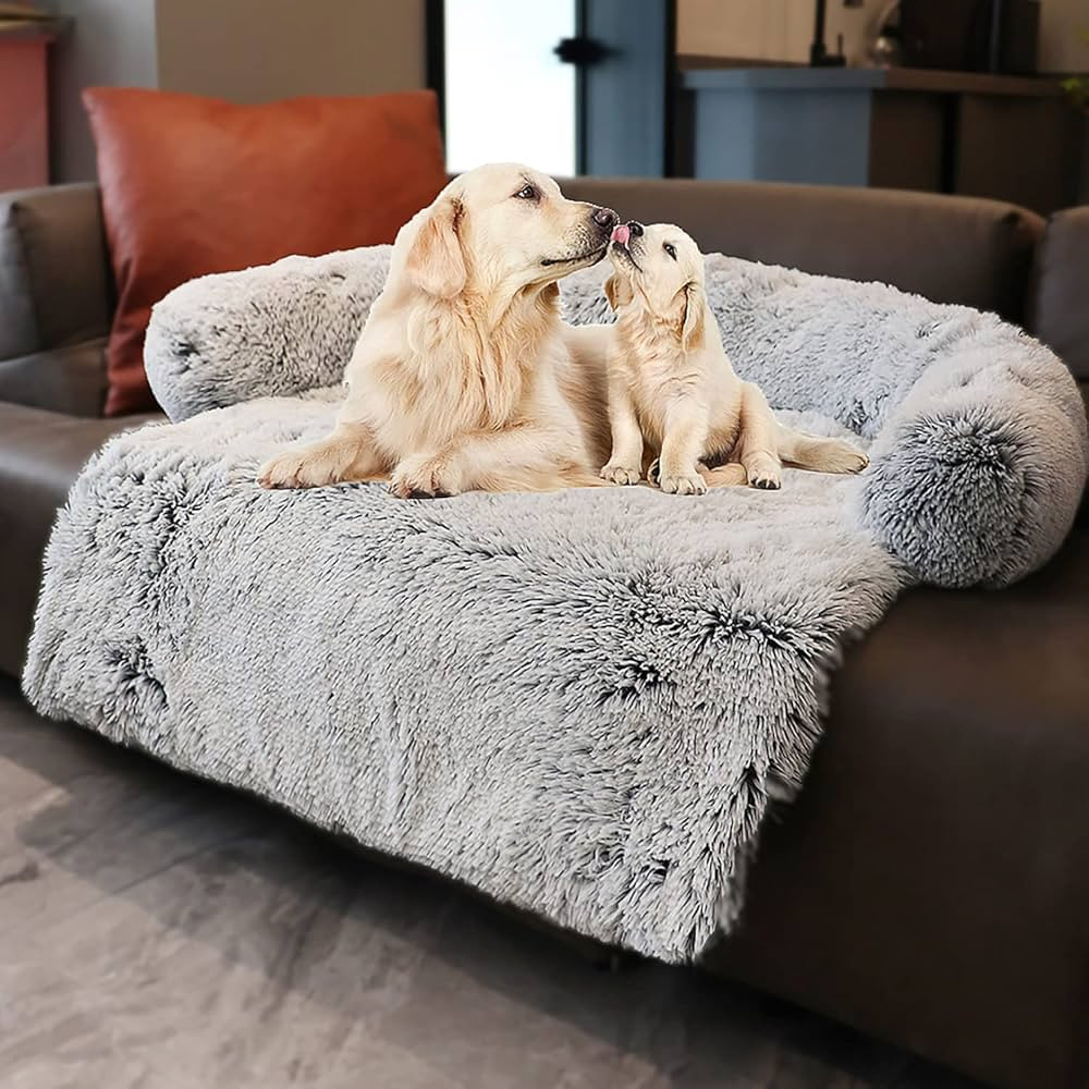 Tinaco Luxurious Calming Dogs/Cats Bed Mats, Washable Removable Couch Cover, Plush Long Fur Mat, ... | Amazon (US)