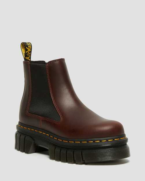 Audrick Brando Leather Platform Chelsea Boots | Dr Martens (UK)