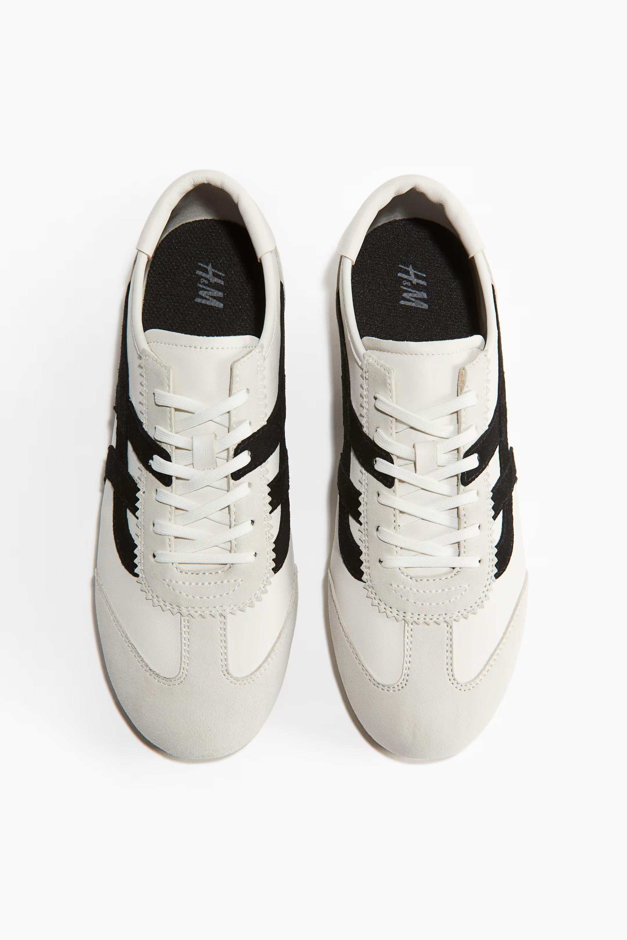 Suede trainers - White - Ladies | H&M GB | H&M (UK, MY, IN, SG, PH, TW, HK)