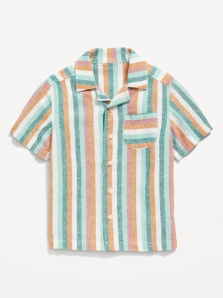 Printed Pocket Camp Shirt for Toddler Boys | Old Navy (US)