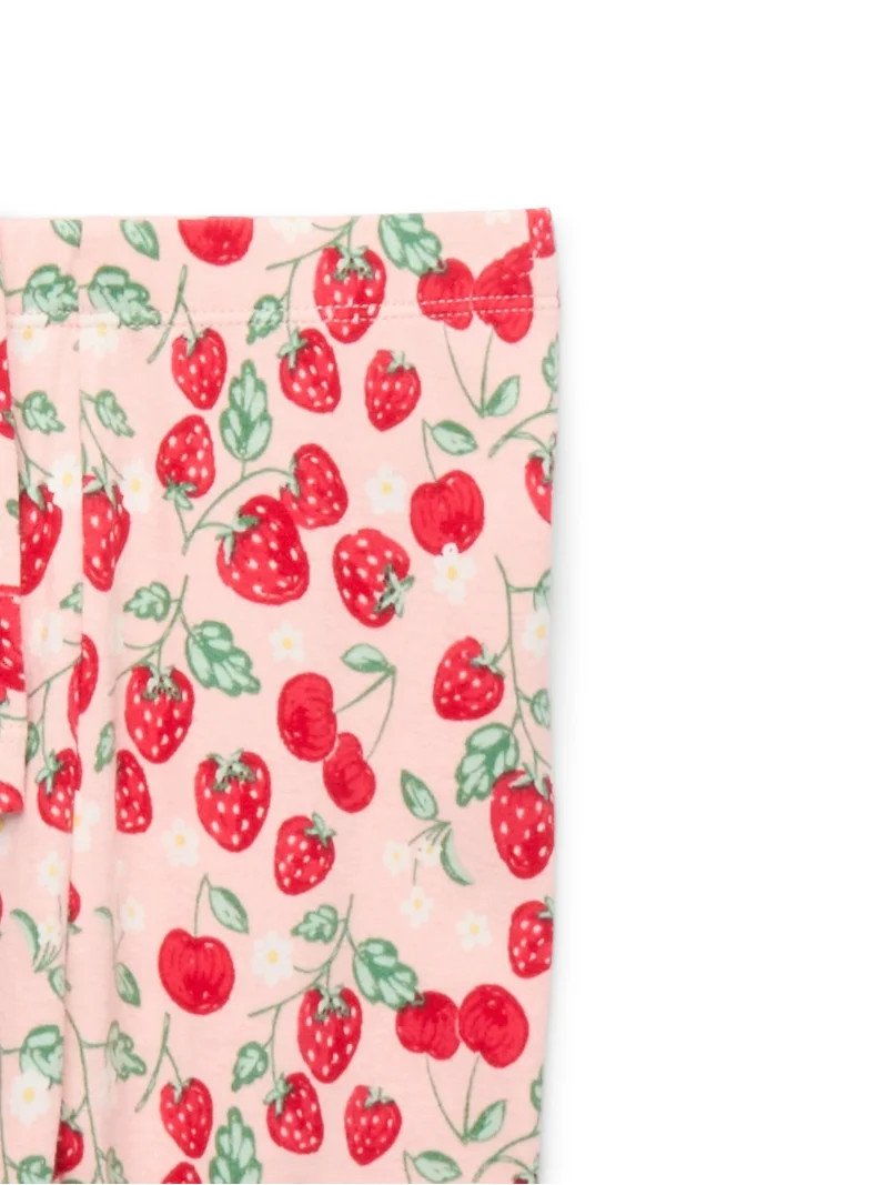 Wonder Nation Toddler Cotton Sleep Tee and Pants Pajama Set, 2-Piece, Sizes 12M-5T | Walmart (US)