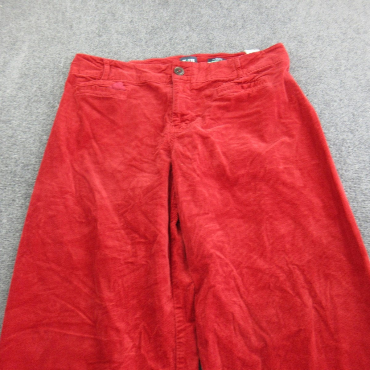 Maeve Dress Pants Womens 18W Red The Colette Wide Leg Corduroy Stretch Casual | eBay US