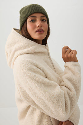 MADESOFT™ Sherpa Hooded Jacket | Ardene Canada