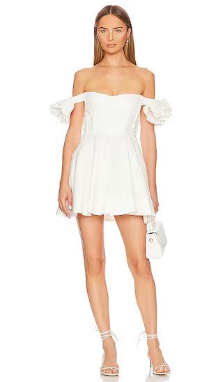 Bardot Sigma Mini Dress in White. - size 8 | Revolve Clothing (Global)