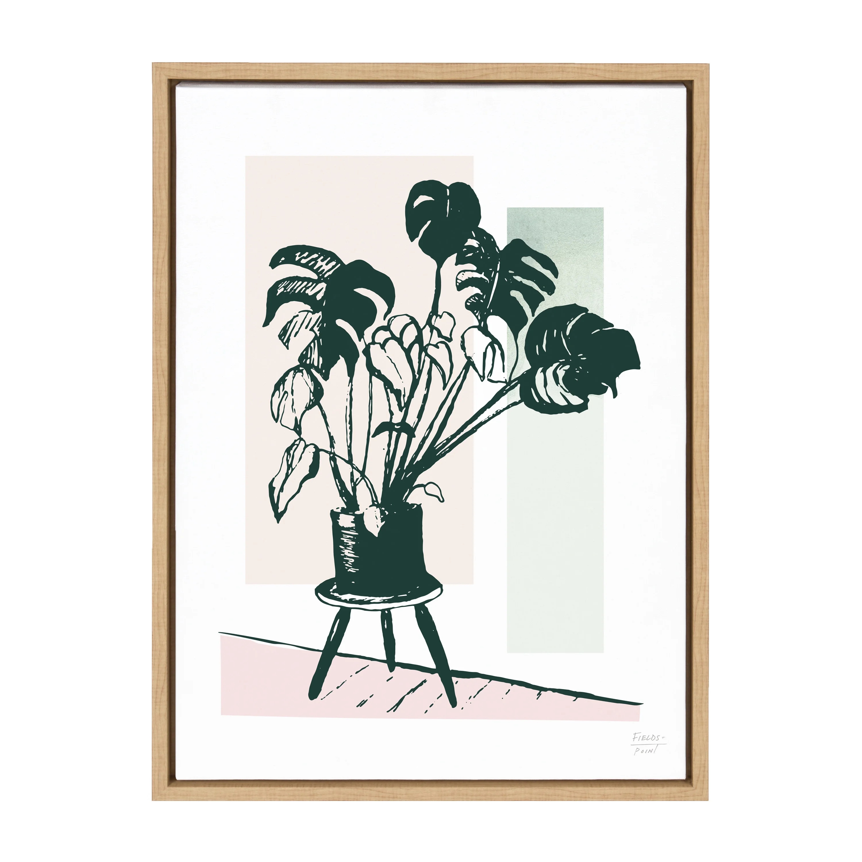 Kate and Laurel Flowers Plant Life Framed Canvas Art Print, 18" x 24", by Statement Goods - Walma... | Walmart (US)