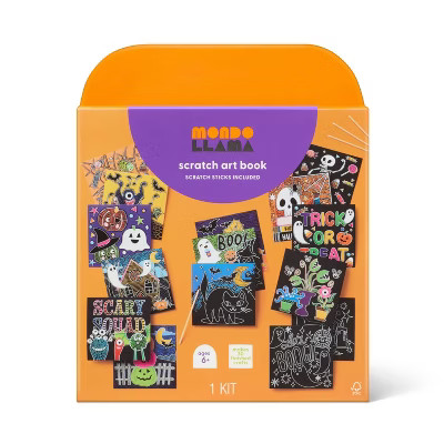 Halloween Craft Scratch Art DIY Activity Book - Mondo Llama™ | Target