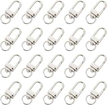 20-Pack Gold & Silver Metal Lobster Claw Clasps, 360° Swivel Trigger Snap Hooks DIY Claw Clasps ... | Amazon (US)