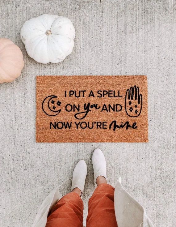 Hocus Pocus Doormat  I Put a Spell on You and Now Youre Mine - Etsy | Etsy (US)