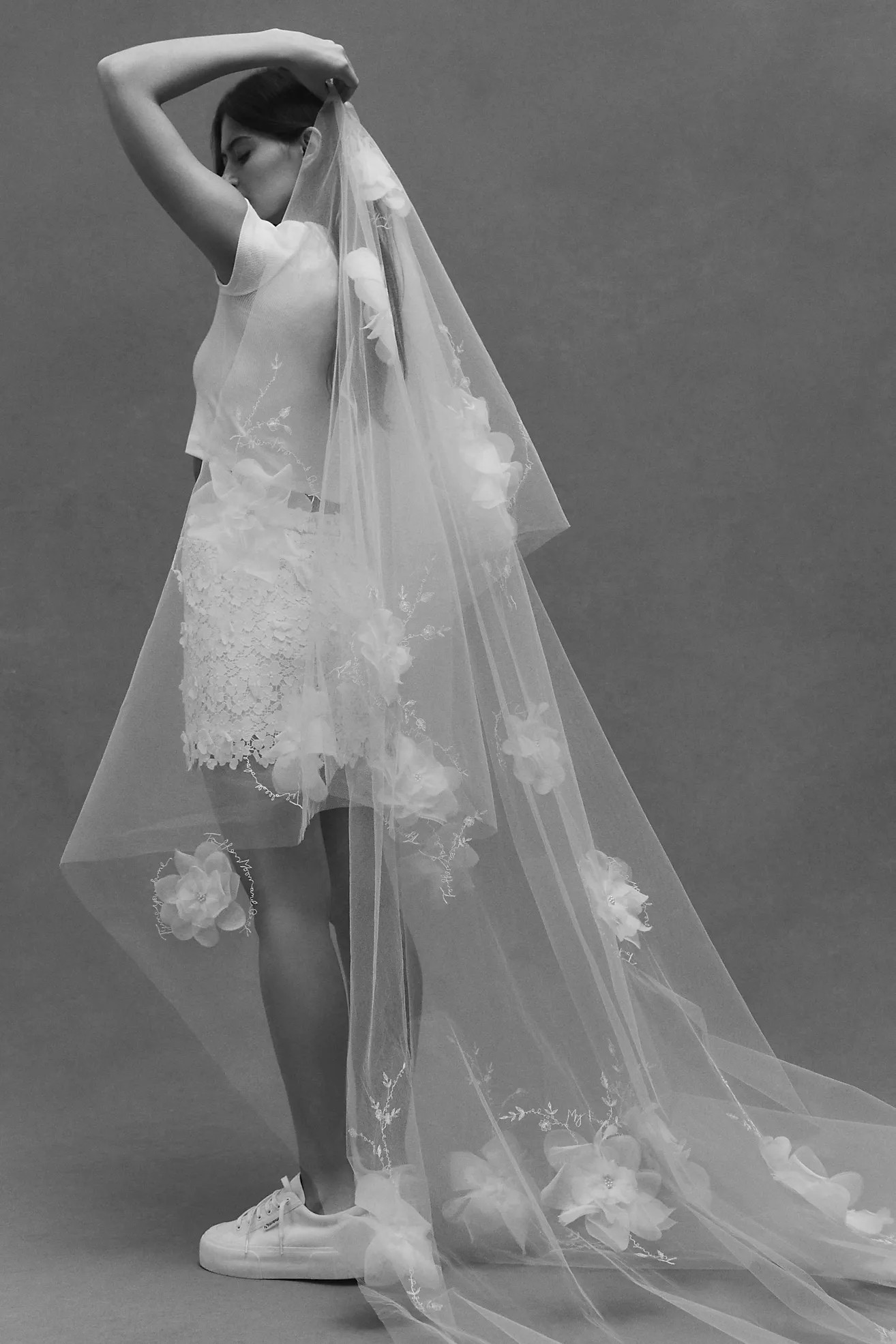 Blossom Veils 3D Floral Veil | Anthropologie (US)