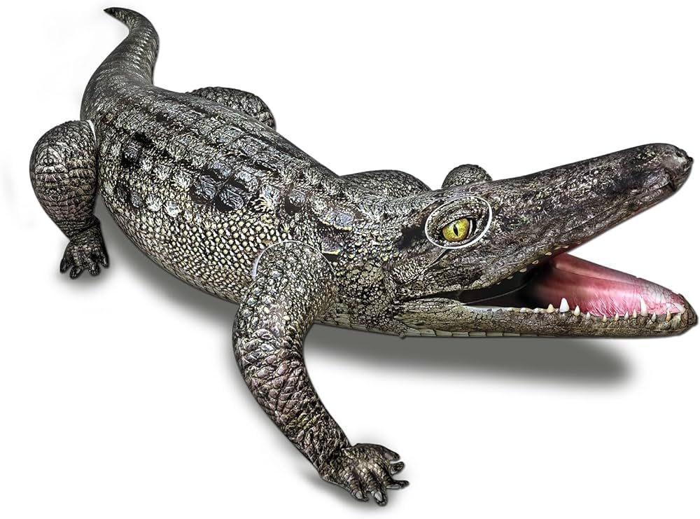 40” Inflatable Alligator Toys Realistic Blow up Alligator Crocodile Animal Reptile Party Decora... | Amazon (US)