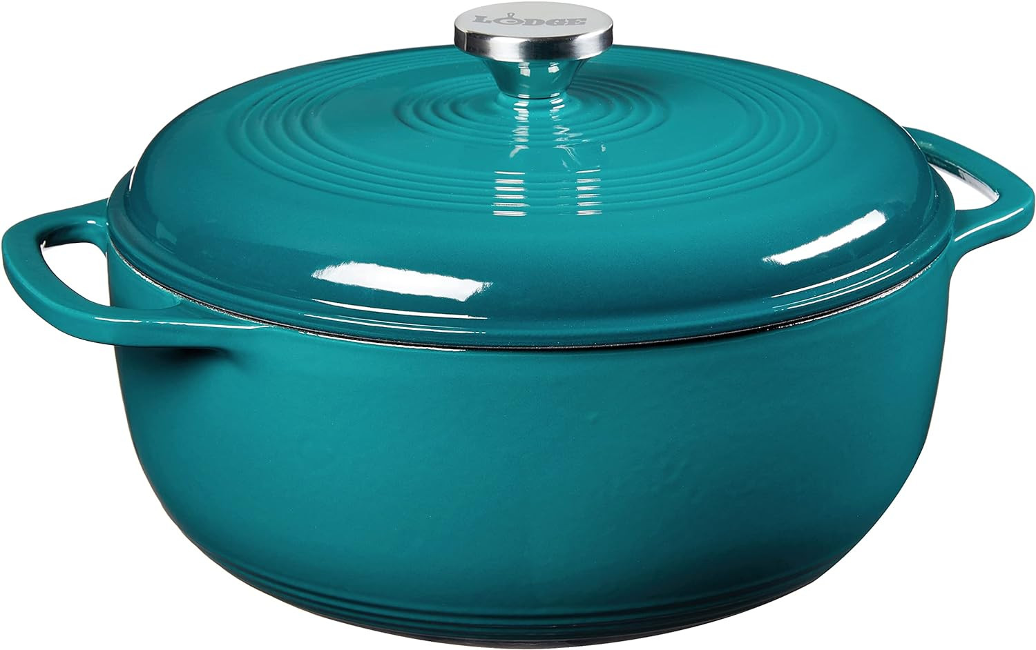 Lodge EC6D38 Enameled Cast Iron Dutch Oven, 6-Quart, Lagoon | Amazon (US)