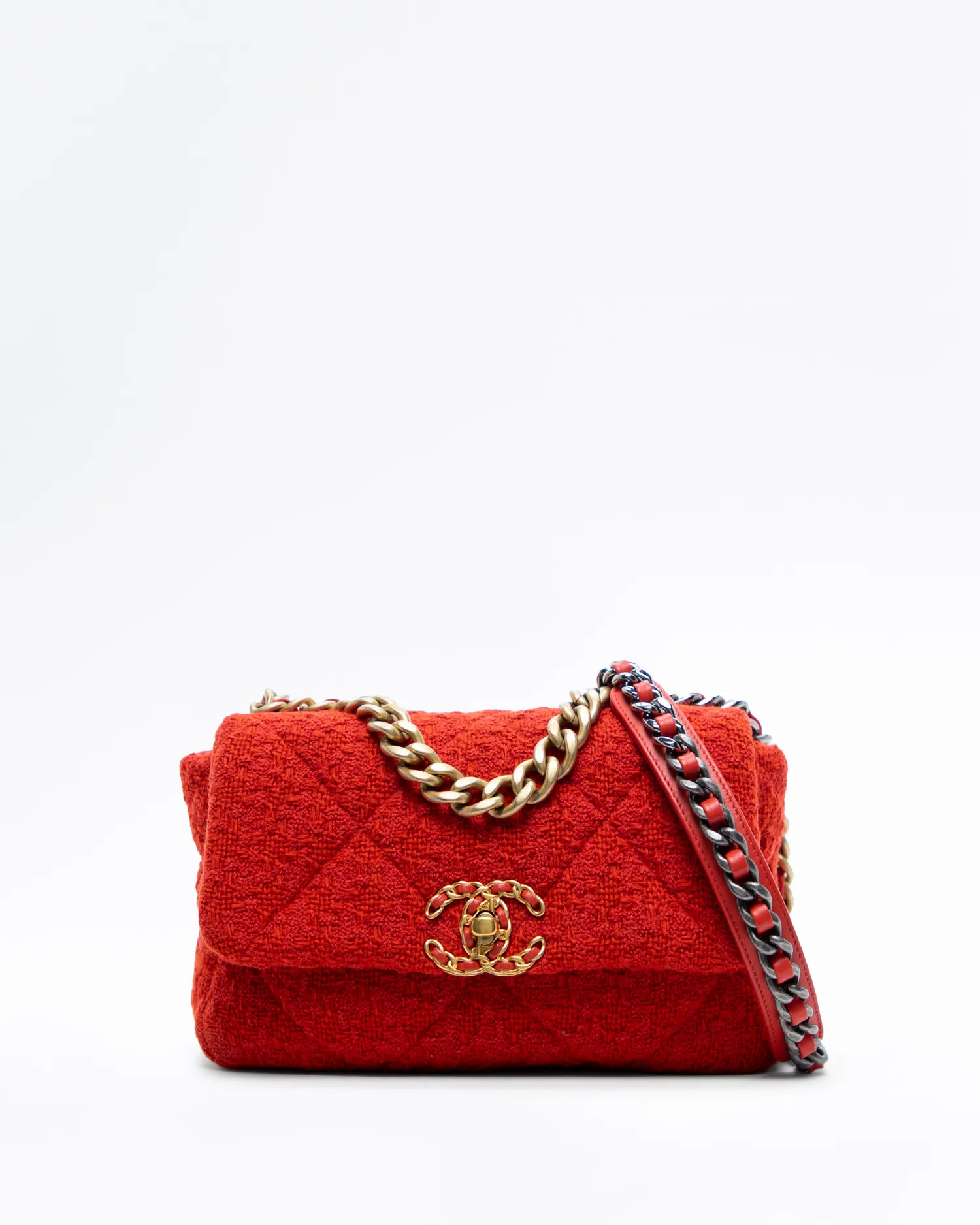 Tweed Chanel 19 Flap Bag | Vivrelle
