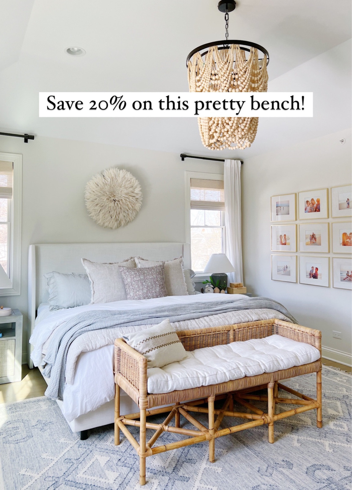 Save 20% now on my pretty end of bed bench!! One of my favorite pieces! Perfect for your bedroom or entryway!

#bedroomdecor #homedecor #serenandlily

#LTKsalealert #LTKFind #LTKhome