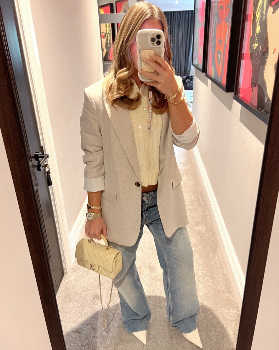 Lunch outfit, jeans and a nice top, brunch outfit 

#LTKuk #LTKsummer
