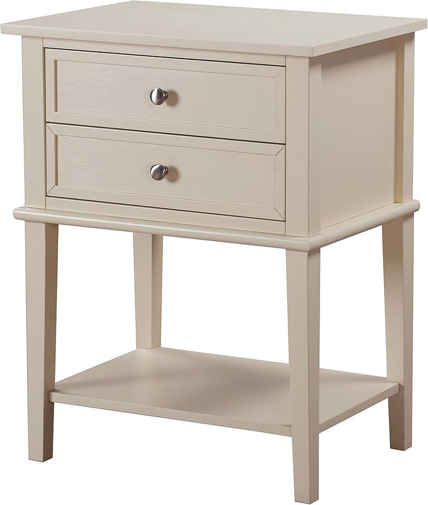 Glory Furniture Newton 2 Drawer Nightstand in Beige | Amazon (US)