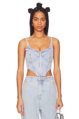 AFRM x Revolve Iris Top in Crystal Blue Wash from Revolve.com | Revolve Clothing (Global)