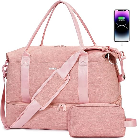 For Airlines Personal Item Bag with USB Charging Port, Travel Duffel Bag with Wet Pocket & Shoes ... | Amazon (CA)