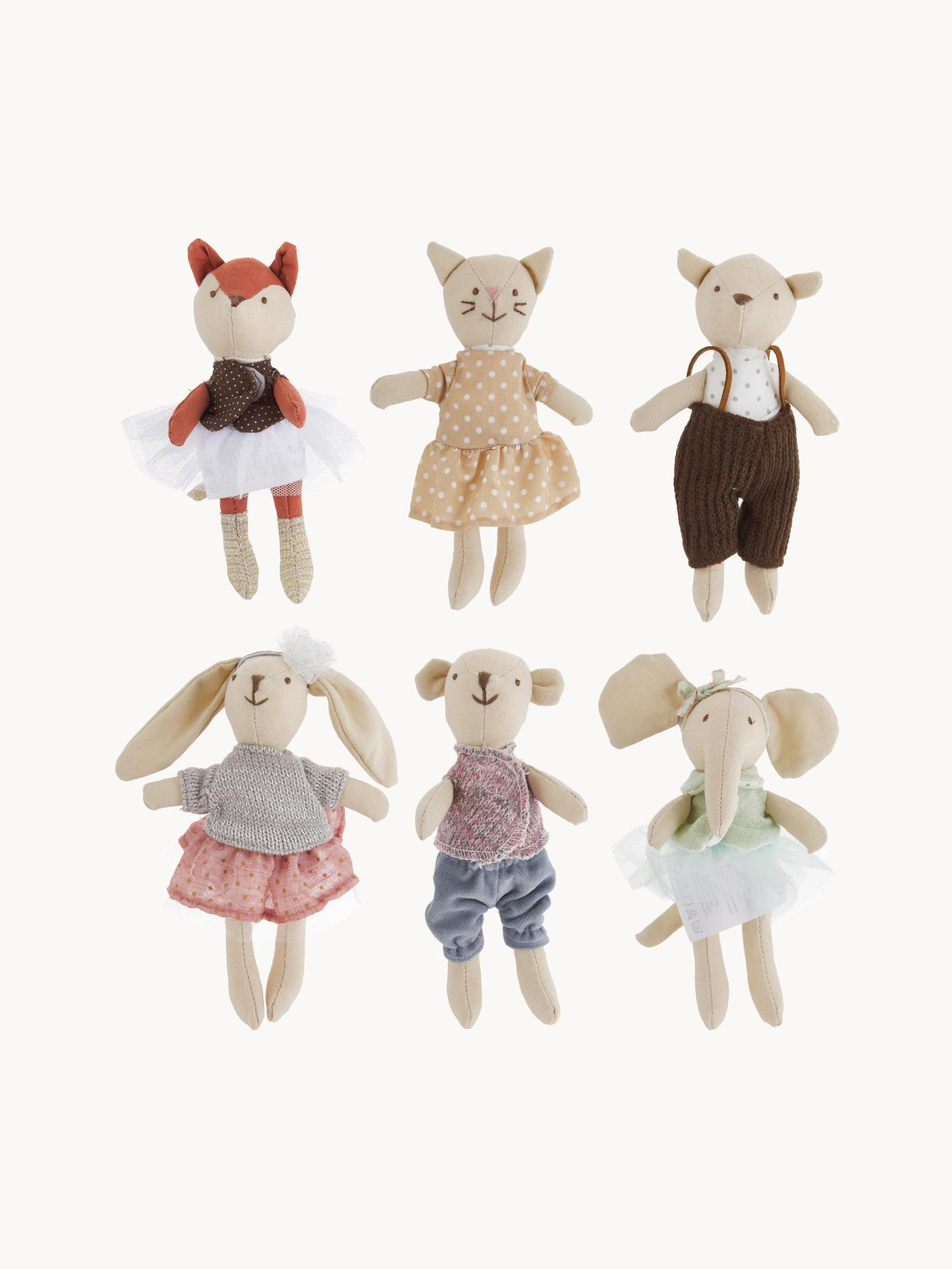 Stuffed animal set Friends, 6 pieces | Westwing EU