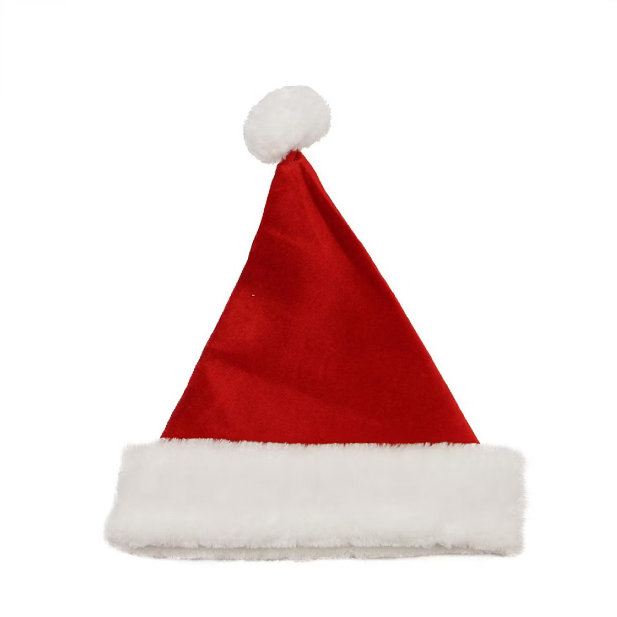 Northlight Red and White Tethered Pom Pom Unisex Adult Christmas Santa Hat Costume Accessory - On... | Target