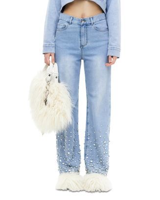 Wide Leg Sparkle Jeans | Bloomingdale's (US)