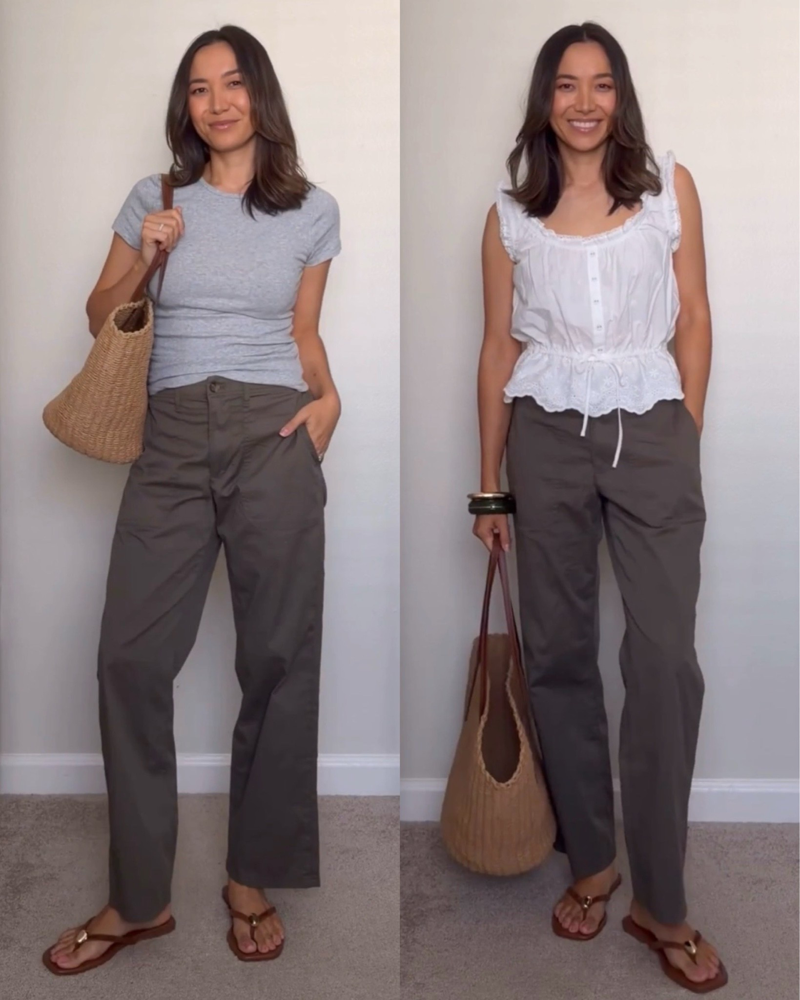 Lightweight cotton utility pant for my girls who love pants even in the summer ☀️

BR factory pants xs on sale under $50
Gap tee small

#LTKootd #LTKSaleAlert