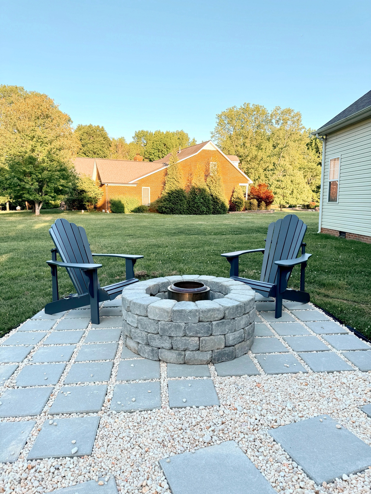 Outdoor fireplace setup 🔥—we’re using the stone for decor and the solo stove for the actual fire! We got 4 Adirondack chairs but haven’t put the other two together yet!

Home decor, fireplace, solo stove, patio, backyard, outdoor 

#LTKGiftGuide #LTKstyletip #LTKhome