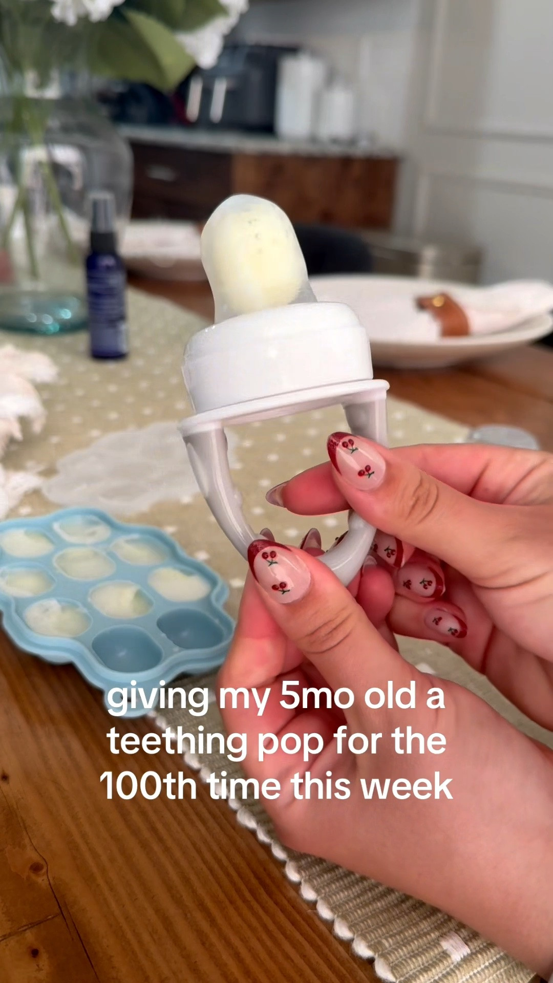 Giving my five month old a teething pop for the 100th time because it’s the only thing that soothes his sore gums!!

#LTKBaby