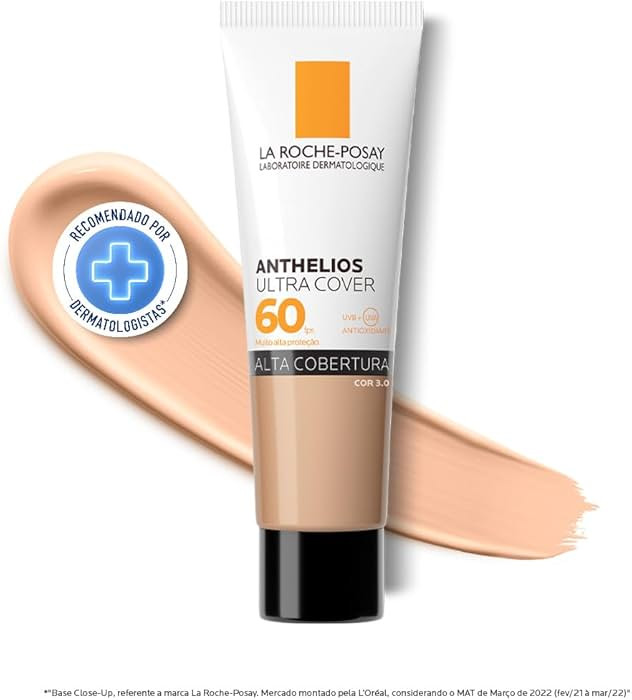 La Roche-Posay, Ultra Cover, Protetor Solar com Cor e Performance de Maquiagem, 12h de cobertura ... | Amazon (BR)
