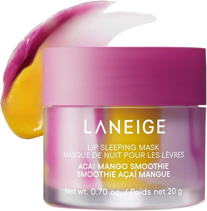 LANEIGE Lip Sleeping Mask, Korean Overnight Lip Mask with Berry Fruit Complex™, Vitamin C & Coconut Oil, Hydrating Lip Treatment for Soft, Smooth Lips, 20g | Amazon (UK)