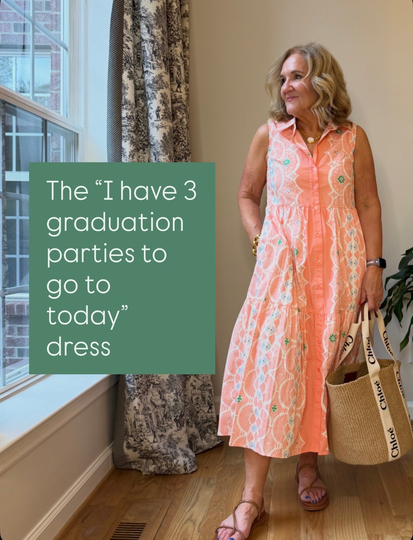 The perfect little summer dress. I have several graduation open houses coming up and this would be ideal 
Wearing a small

#LTKOver40 #LTKSaleAlert #LTKSeasonal
