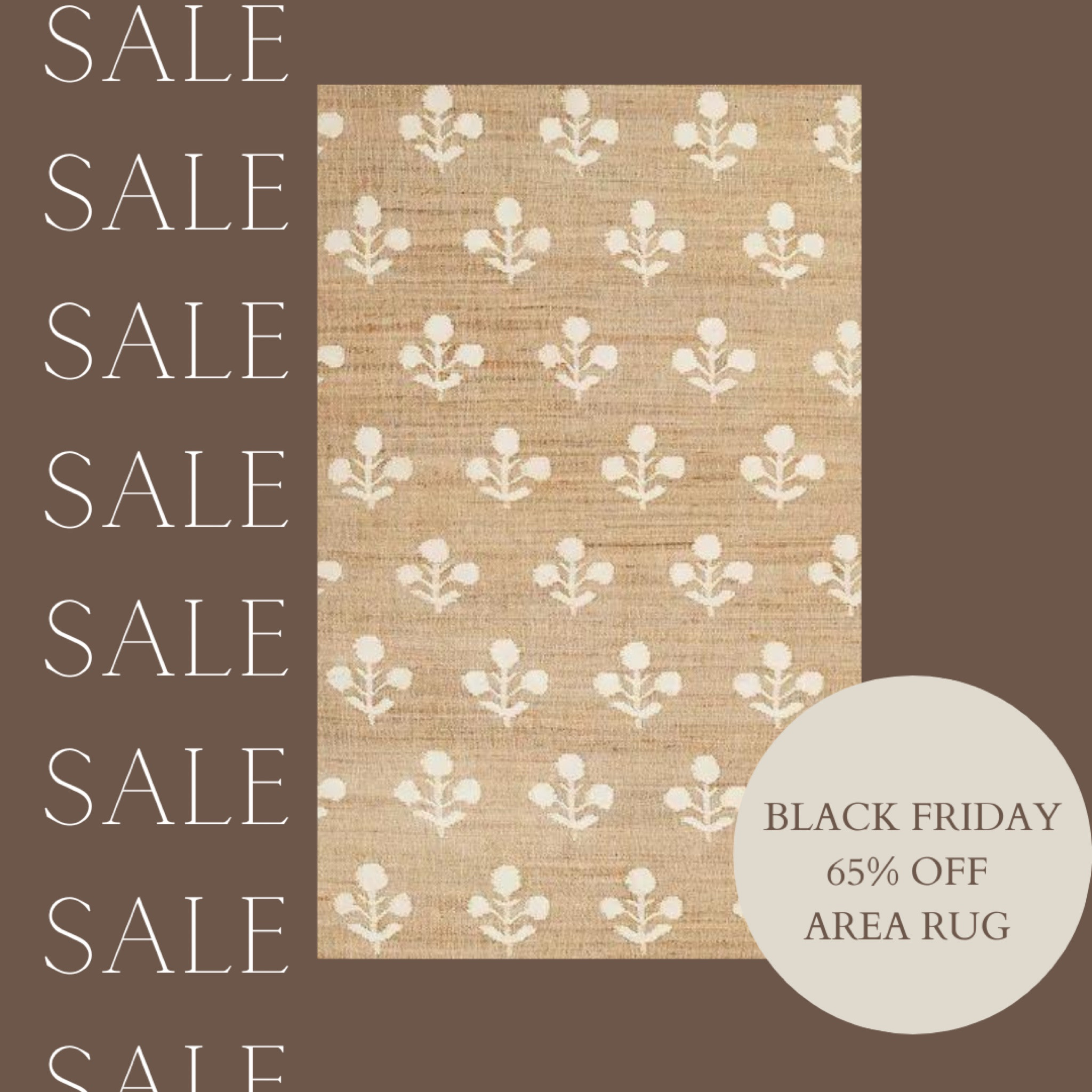 pretty jute area rug that adds so much to a room with this playful print. normally over $1000 for the 8x10. 

BLACK FRIDAY DEAL!! 🚨 If i didn’t just buy one off amazon for our bedroom i’d be seriously considering this one.

Erin Gates by Momeni Orchard Bloom Blue Hand Woven Wool and Jute Area Rug - Natural 


home decor, sale, discount, living room, bedroom, kitchen, design, neutral , flower 

#LTKhome #LTKCyberWeek #LTKsalealert