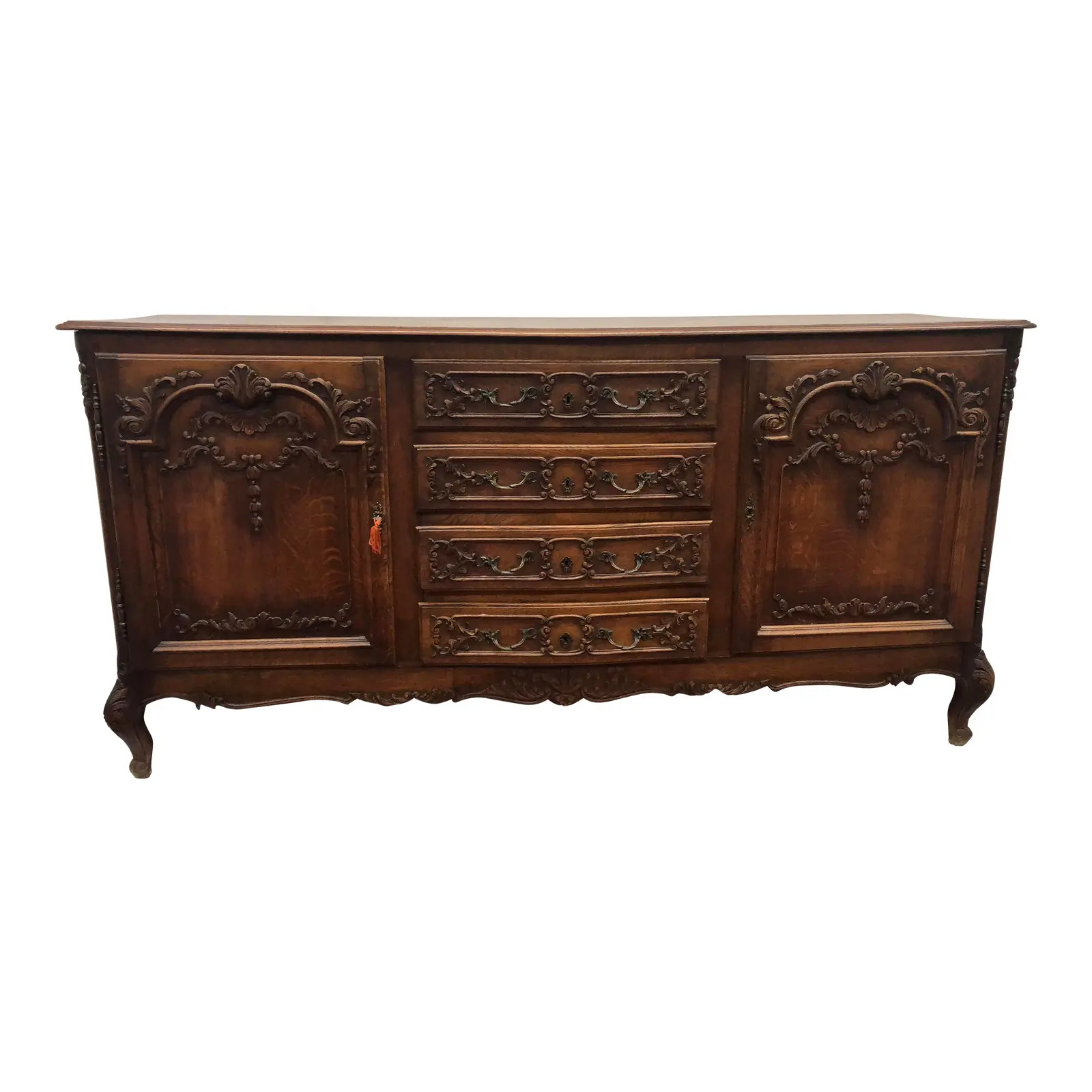 Early 20th Century French Oak Sideboard | Chairish