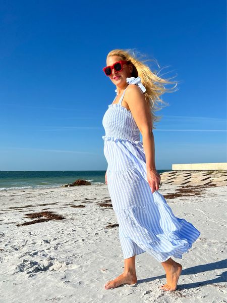 🇺🇸MAXI DRESS: My blue and white stripe maxi dress is perfect for the beach and would be great for the Fourth of July! Pair it with some red sunglasses like I did!


💙Wearing a medium and fits true to size. It’s from @amazonfashion and it’s less than $35!


summer dress, picnic dress, blue and white dress, beachy casual, boho style, casual style, summertime looks, summer fashion, slides, sandals


#blueandwhite #maxidress #summerfashion #bohostyle #casualstyle #fourthofjuly #july4th #patriotic #redwhiteandblue #amazon #amazonfinds #amazonfashion #amazonfashionfinds #founditonamazon #amazonfavorites ##street2beachstyle #rewardstylebloggers #affordablefashion #tampabloggers #stpetebloggers #coastalliving #southernliving #southerncharm #coastalstyle #tlpicks #clpicks @jtstjtst11





#LTKtravel #LTKswim #LTKunder50