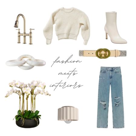 You know how we love our #neutrals! And we are happy to say they aren't going away anytime soon! 

The elements in this month's #FashionMeetsInteriors blend seamlessly, laying you up for the perfect fall outfit and accompanying evergreen home accessories to elevate your home's style! 

Drooling over this outfit, a cute casual look perfect for that #openhouse, #coffeerun, or just your #OOTD. Our favorite must-have splurge is the sparkly #guccibelt for that extra bit of glam that's always needed and necessary as we roll into this crisp #fallweather. 

Keep following along for more #fashioninspo! 

#FashionMeetsInterior #designingrealestatesuccess #fallfashion 