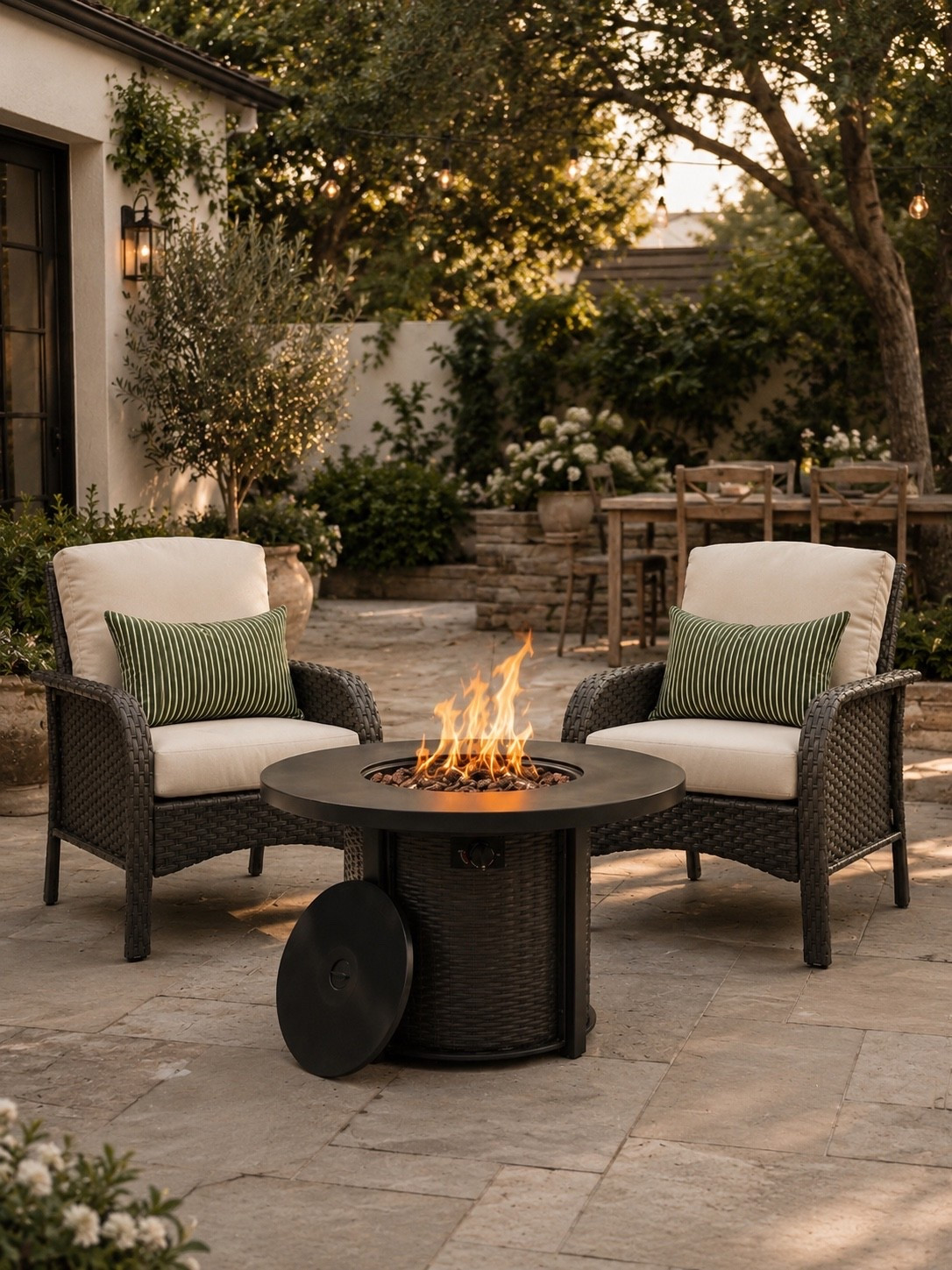 Cozy Backyard Fire Pit Setup 🔥

Create the ultimate outdoor gathering space with this cozy fire pit conversation set. Comfortable cushioned chairs, timeless woven textures, and a sleek fire table make this the perfect spot for evening chats, roasting marshmallows, or unwinding after a long day. The warm glow paired with classic neutral tones creates an inviting backyard retreat you’ll enjoy all season long.

Whether you’re entertaining friends or enjoying a quiet night under the string lights, this patio setup brings comfort, style, and functionality to any outdoor space.

Follow @farmtotablecreations on Instagram for more cozy home finds and trending decor.

#LTKHome #OutdoorLiving #PatioDecor #BackyardInspiration #FirePitTable #OutdoorFurniture #CozyOutdoorSpaces #BackyardGoals #PatioSeason #OutdoorEntertaining #HomeDecorFinds #BackyardMakeover #OutdoorStyle #PatioDesign #GardenInspiration #OutdoorDecor #CozyHome #AmazonHomeFinds #SummerOutdoorLiving #FarmToTableCreations

#LTKHome #LTKSaleAlert