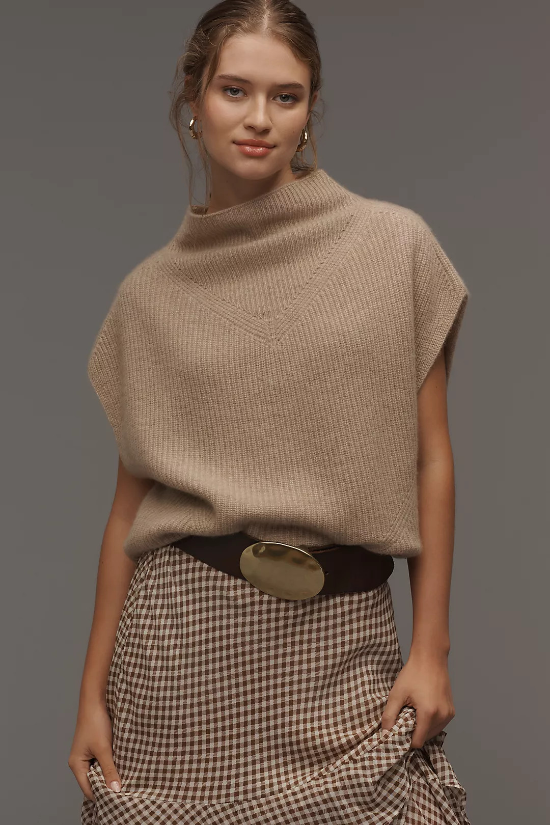 By Anthropologie Enza 100% Cashmere Poncho Sweater Vest | Anthropologie (US)