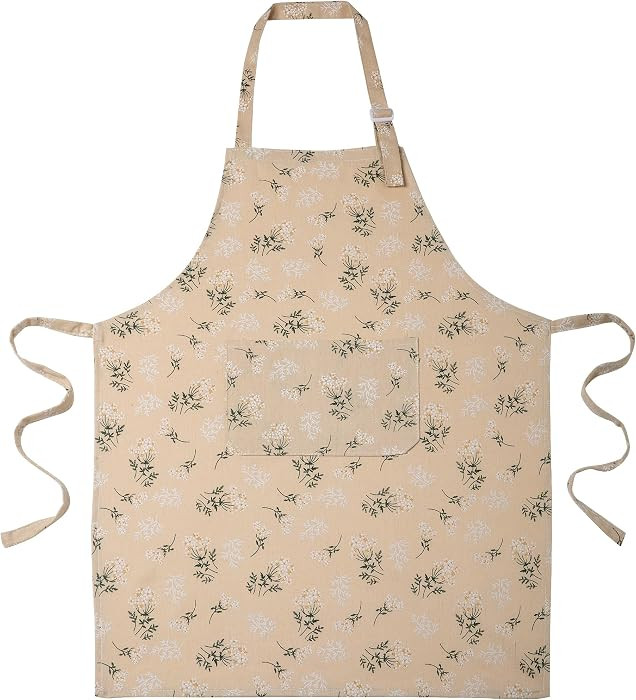 Kitchen Aprons for Women, Japanese Vintage Floral Apron With Adjustable Neck Strap and pocket for... | Amazon (US)