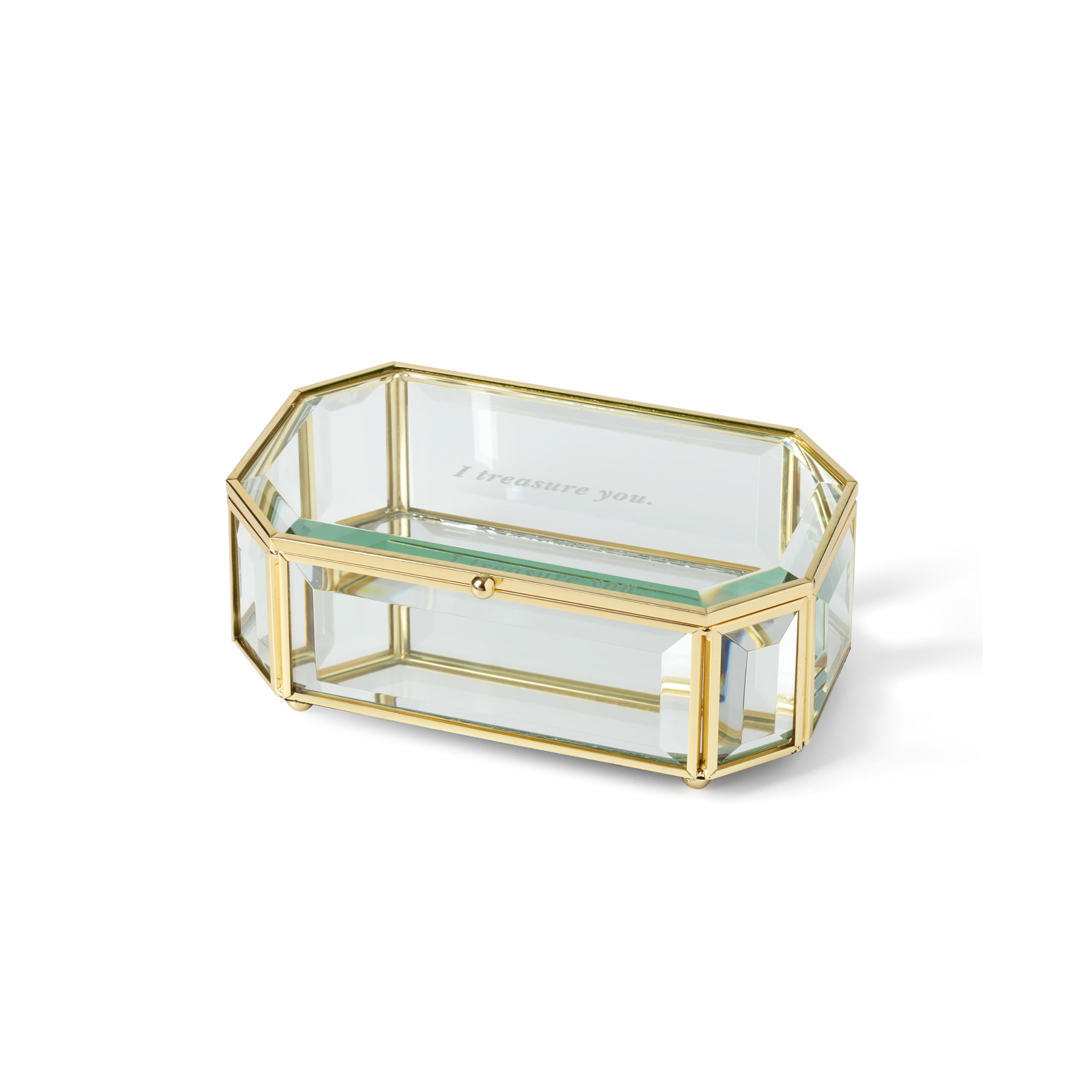 kate spade new york I Treasure You Clear Jewelry Box | Amazon (US)