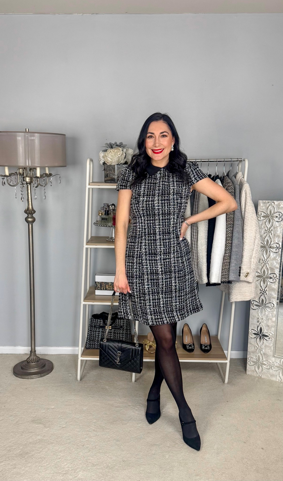 Classic holiday outfit 🖤

Black and white tweed sheath dress size 4 (50% off)
Sheertex tights size medium 
Black Mary Jane heels 

Birthday outfit 
Christmas outfit 
Holiday style 
Work outfit 
Business professional 

#LTKSeasonal #LTKHoliday #LTKootd