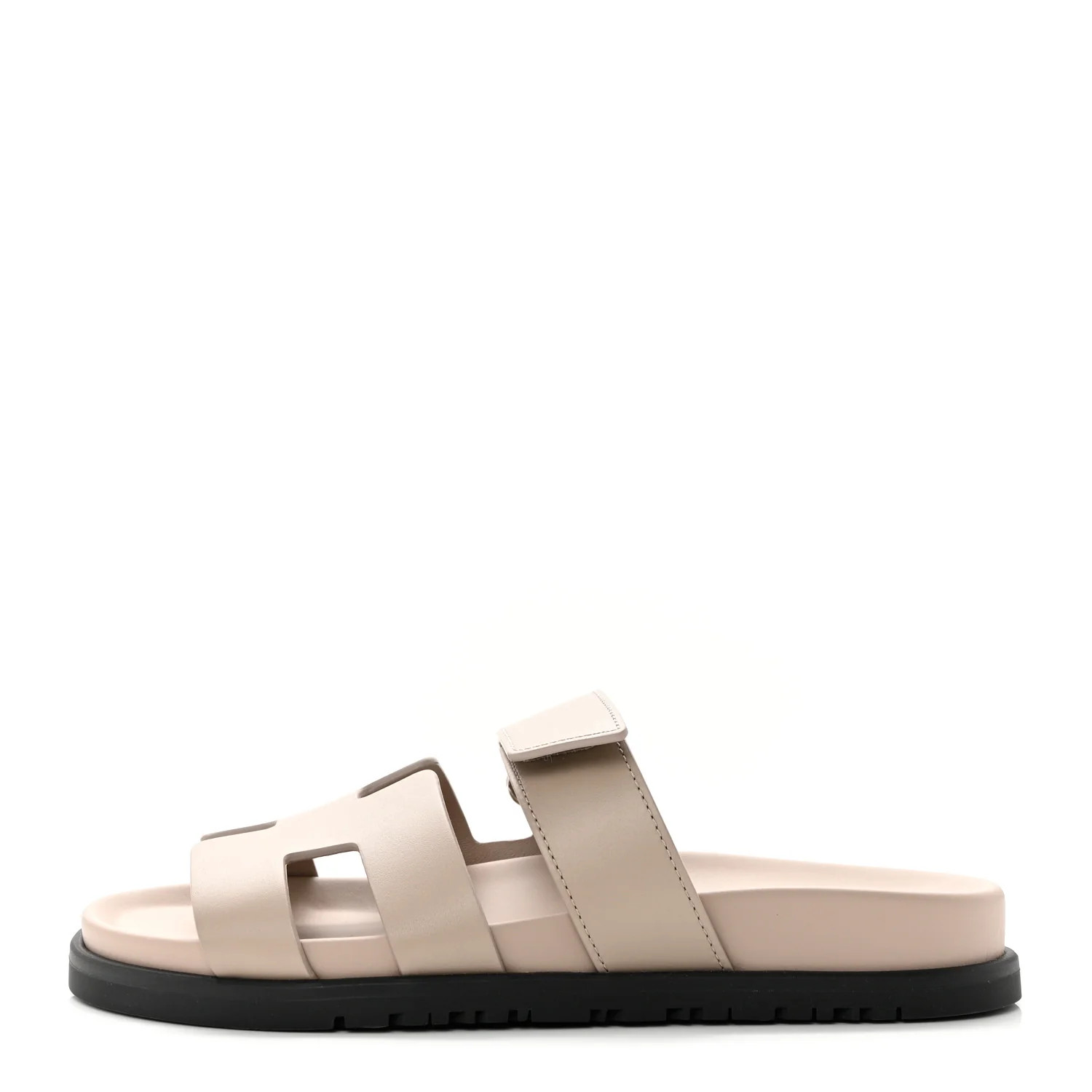 HERMES Calfskin Womens Chypre Sandals 36.5 Beige Mastic | FASHIONPHILE (US)