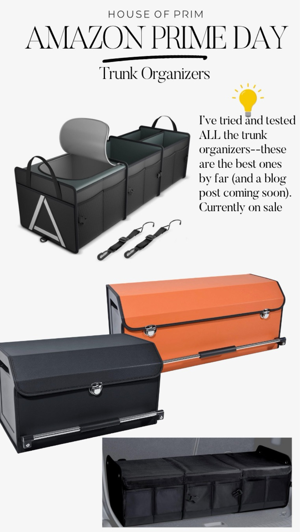 The best trunk organizers—and on sale! 

#LTKxPrimeDay #LTKFindsUnder100 #LTKHome