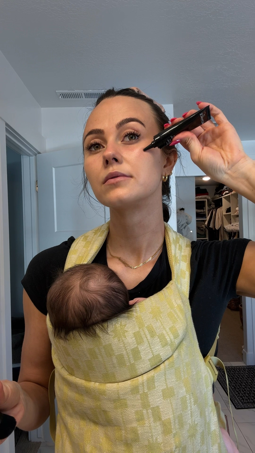 Current makeup routine!! Takes 5 mins & has me feelin put together  