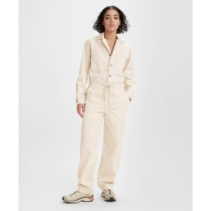 Levi's® Women's Long Sleeve Cargo Jumpsuit - Whitecap Gray | Target
