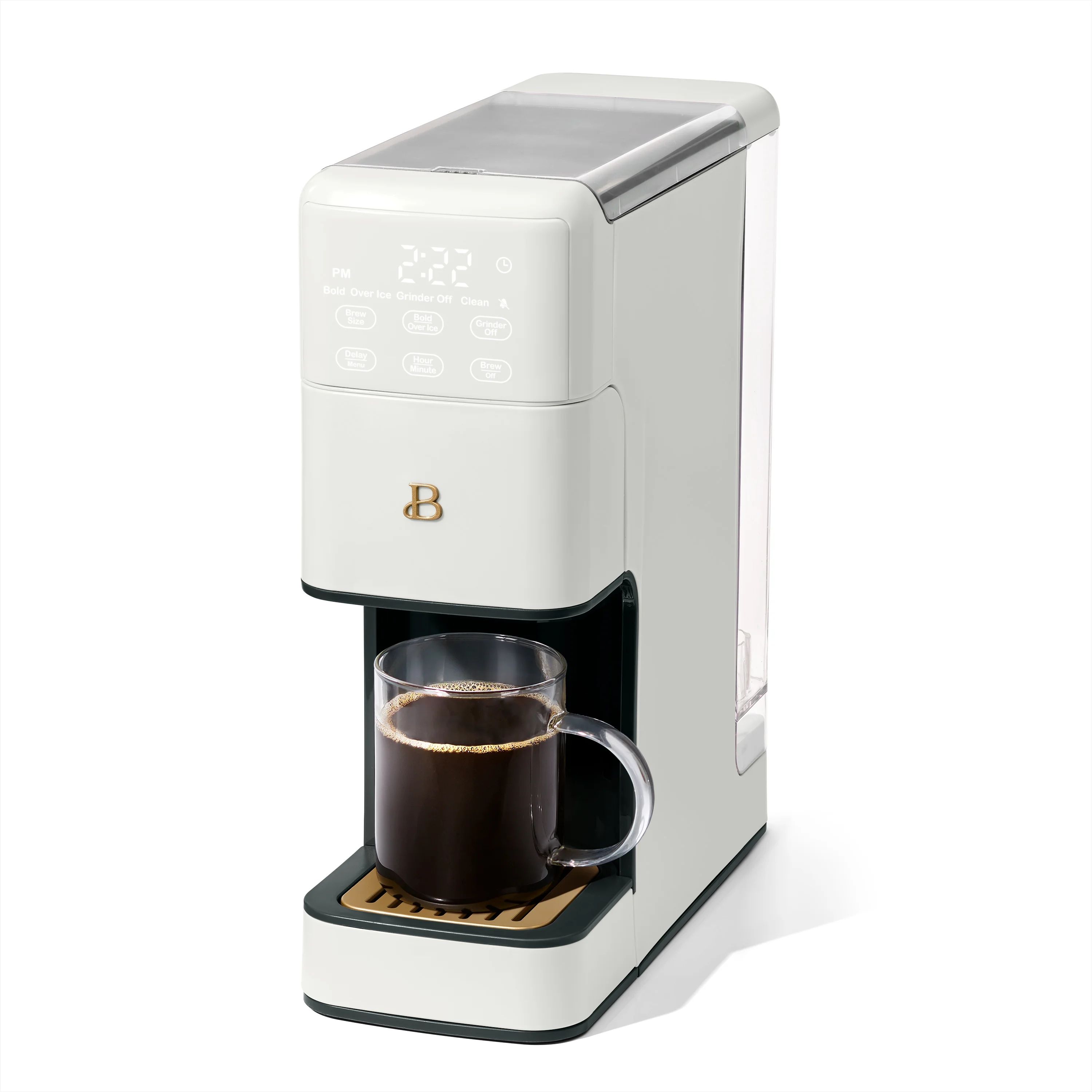 Beautiful Perfect Grind™ Programmable Single Serve Coffee Maker, White Icing by Drew Barrymore | Walmart (US)