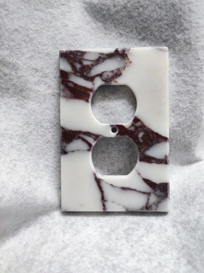 Handmade Marble Duplex Outlet Cover: Rustic Home Decor | Etsy (Global)
