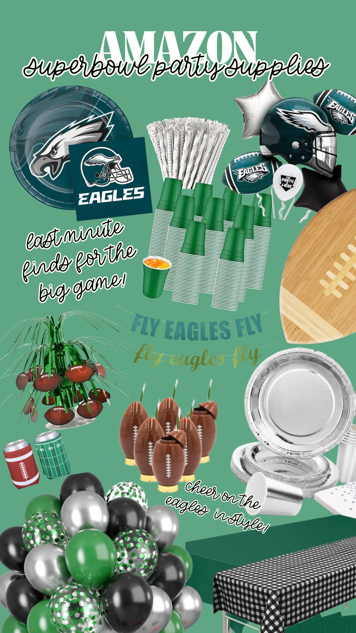 Philadelphia Eagles - Super Bowl - Amazon Finds - Party Decor - Dinner - Supplies 

#LTKParties #LTKFamily #LTKSeasonal